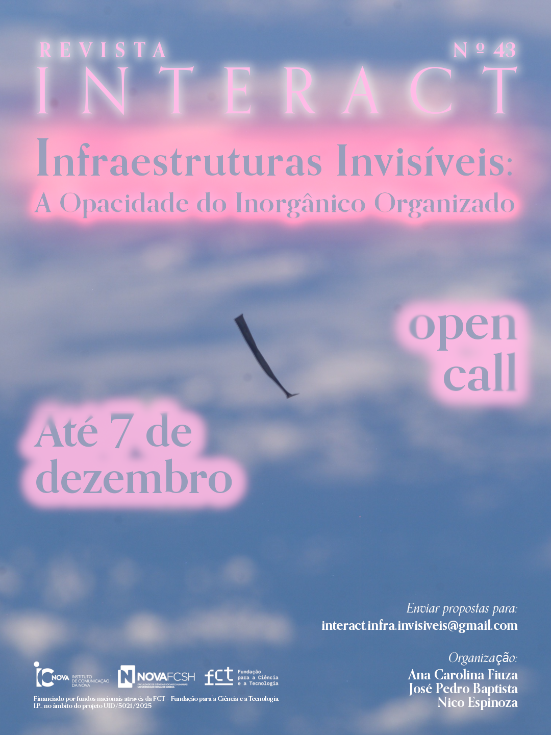 Cartaz da chamada para contributos da Revista Interact n.º 43.